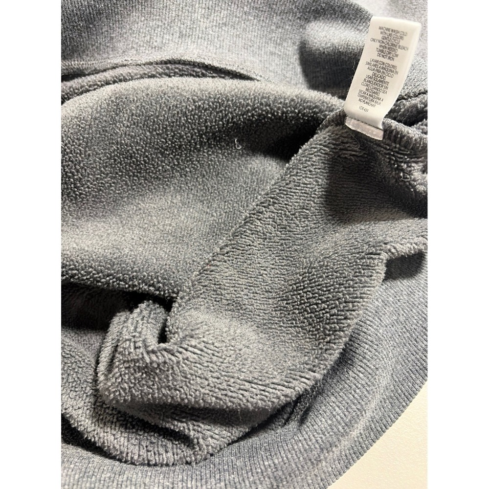 Eddie Bauer Mens Gray Crewneck Sweatshirt Fleece Lined Ribbed Trim Large - Picture 10 of 11